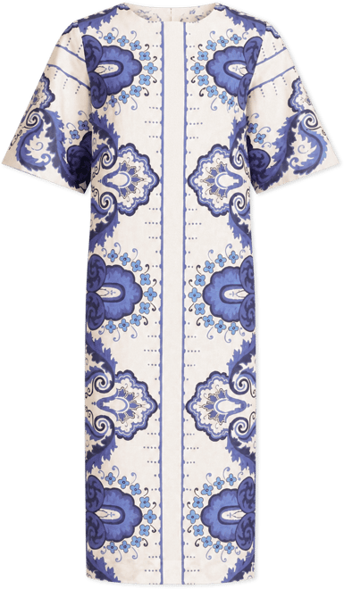 Ultramarine Medallion Printed Dress
